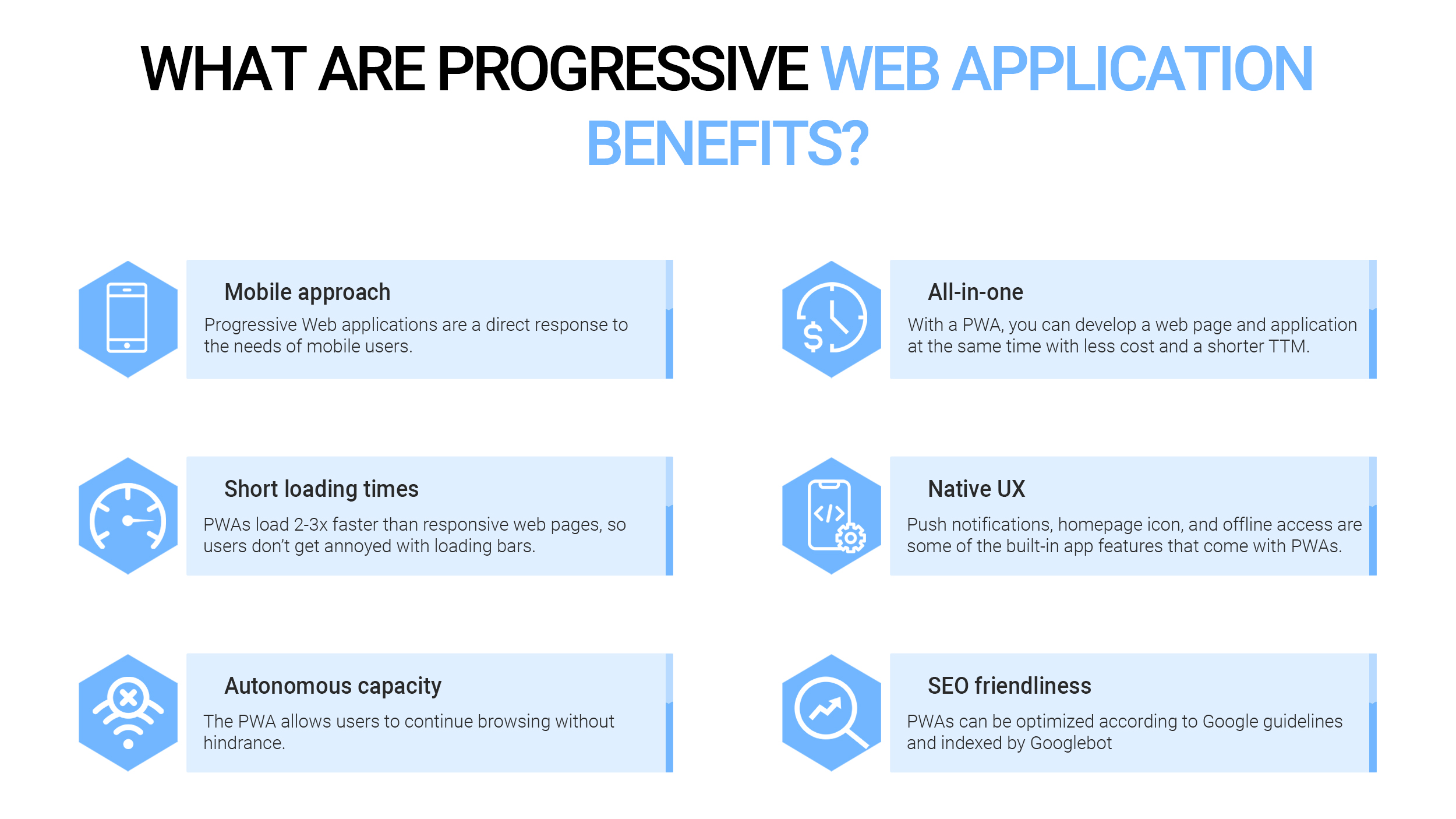 Progressive web app pros