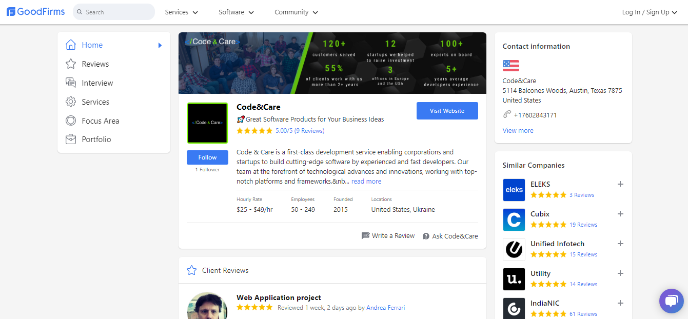 Code&Care Reviews & Profile _ GoodFirms