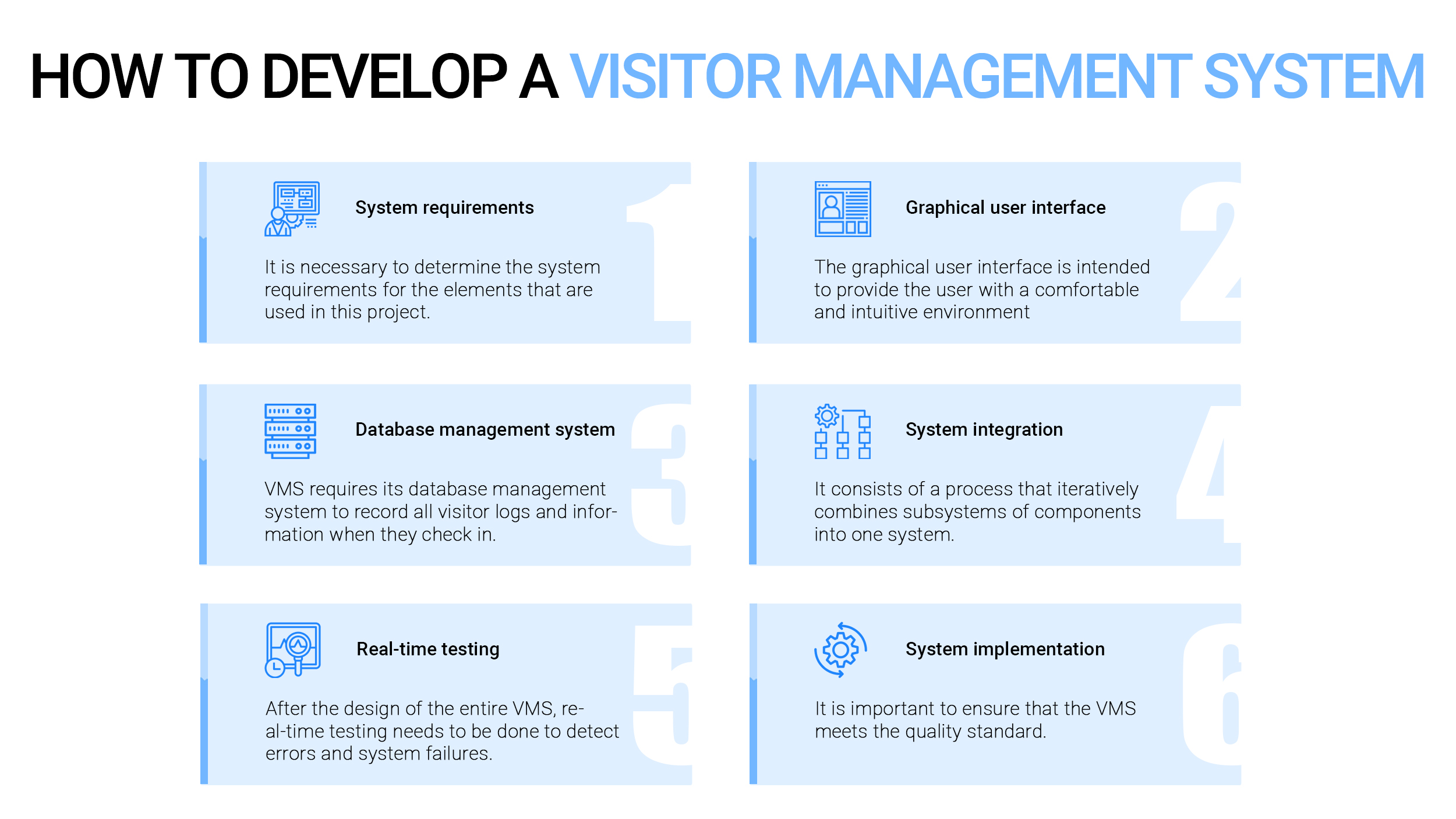 How to develop a visitor management system