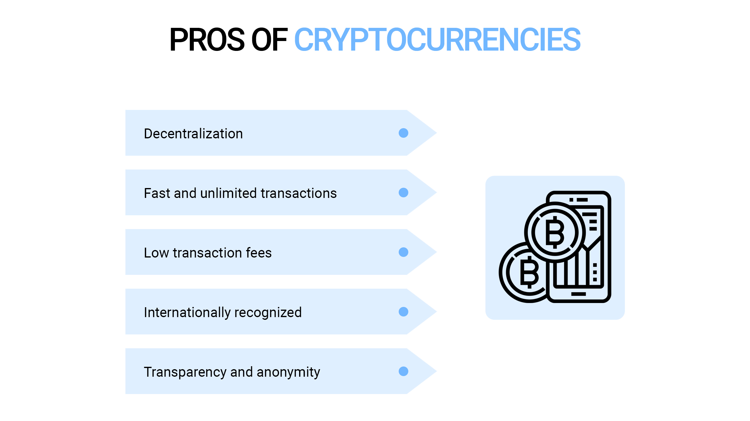Pros of cryptocurrencies