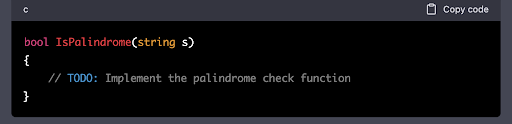 string palindrome chatgpt fault code